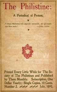 Cover of The Philistine : $b a periodical of protest (Vol. I, No. 2, July 1895)