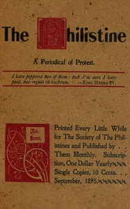 Cover of The Philistine : $b a periodical of protest (Vol. I, No. 4, September 1895)