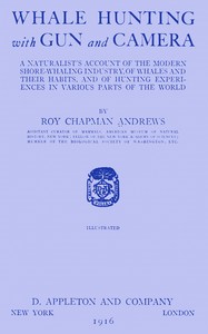 Cover of Whale hunting with gun and camera A naturalist's account of the modern shore-whaling industry, of whales and their habits, and of hunting experiences in various parts of the world
