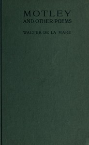 Cover of Motley, and other poems