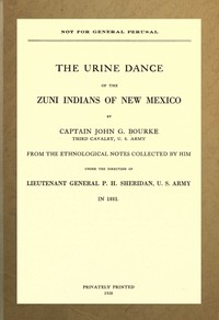 Cover of The urine dance of the Zuni Indians of New Mexico