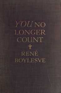 Cover of You no longer count (Tu n'es plus rien!)