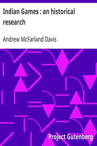 Cover of Indian Games : an historical research