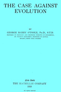 Cover of The case against evolution