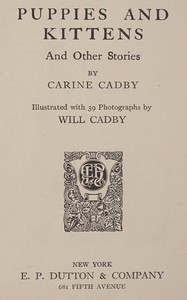 Cover of Puppies and kittens, and other stories