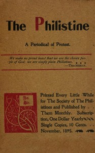 Cover of The Philistine : $b a periodical of protest (Vol. I, No. 6, November 1895)