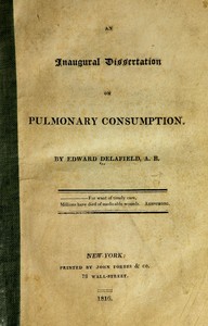 Cover of An inaugural dissertation on pulmonary consumption