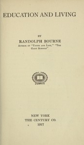 Cover of Education and living