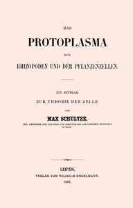 Cover of Das Protoplasma der Rhizopoden und der Pflanzenzellen ein Beitrag zur Theorie der Zelle