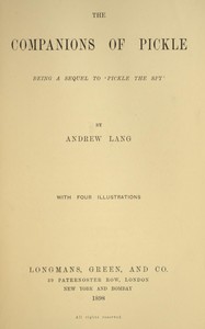 Cover of The companions of Pickle Being a sequel to 'Pickle the spy'