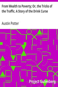 Cover of From Wealth to Poverty; Or, the Tricks of the Traffic. A Story of the Drink Curse