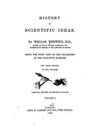 Cover of History of scientific ideas