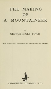 Cover of The making of a mountaineer