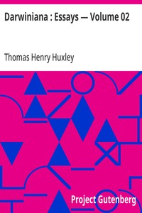 Cover of Darwiniana : Essays — Volume 02