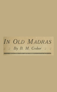 Cover of In Old Madras