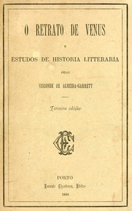Cover of O retrato de Venus e estudos de historia litterária