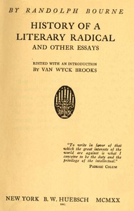 Cover of History of a literary radical, and other essays