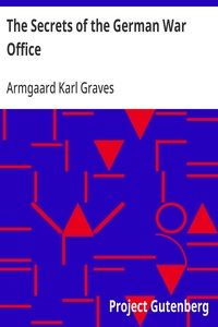 Cover of The Secrets of the German War Office