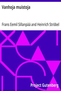 Cover of Vanhoja muistoja