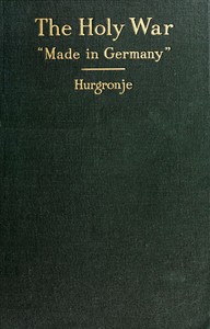 Cover of The holy war "made in Germany"