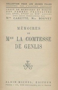 Cover of Mémoires de Mme la Comtesse de Genlis