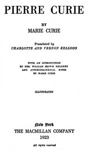 Cover of Pierre Curie