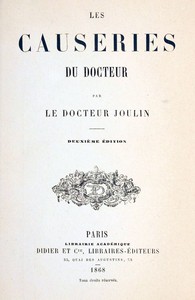 Cover of Les causeries du docteur