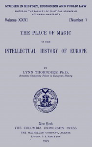 Cover of The place of magic in the intellectual history of Europe