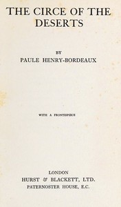 Cover of The Circe of the deserts
