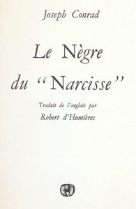 Cover of Le Nègre du "Narcisse"