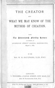 Cover of The Creator, and what we may know of the method of creation