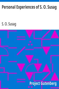 Cover of Personal Experiences of S. O. Susag