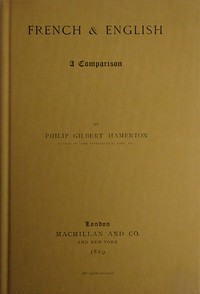 Cover of French & English : $b A comparison