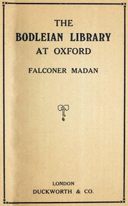 Cover of The Bodleian Library at Oxford
