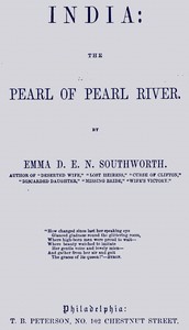 Cover of India : $b the pearl of Pearl River