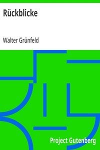 Cover of Rückblicke