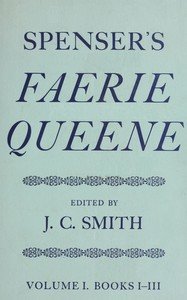 Cover of Spenser's Faerie Queene, Vol. 1 (of 2) : $b Books I-III