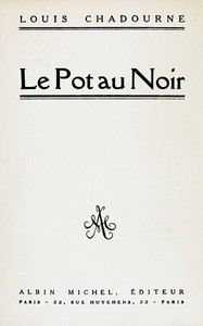 Cover of Le pot au noir