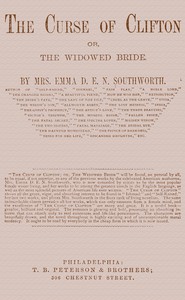 Cover of The curse of Clifton : $b or, the widowed bride