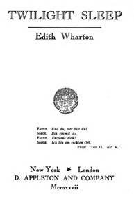 Cover of Twilight sleep