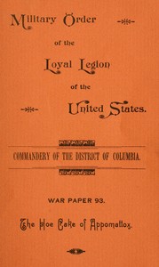 Cover of The hoe cake of Appomattox