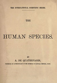 Cover of The human species
