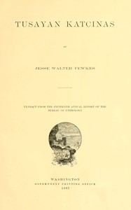 Cover of Tusayan katcinas