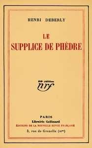 Cover of Le supplice de Phèdre : $b roman