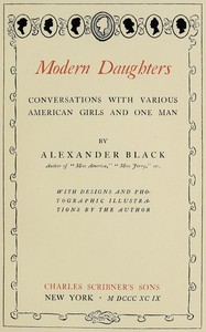Cover of Modern daughters : $b Conversations with various American girls and one man
