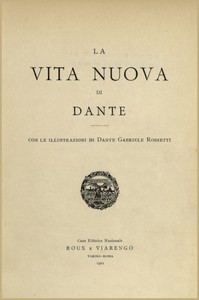 Cover of La vita nuova
