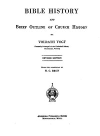 Cover of Bible history and brief outline of church history