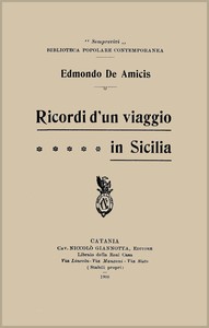 Cover of Ricordi d'un viaggio in Sicilia