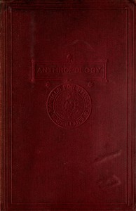 Cover of Anthropology : $b an introduction to the study of man and civilization