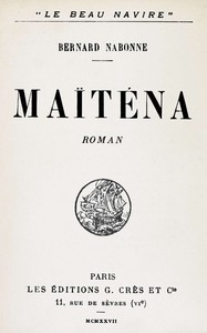 Cover of Maïténa : $b roman